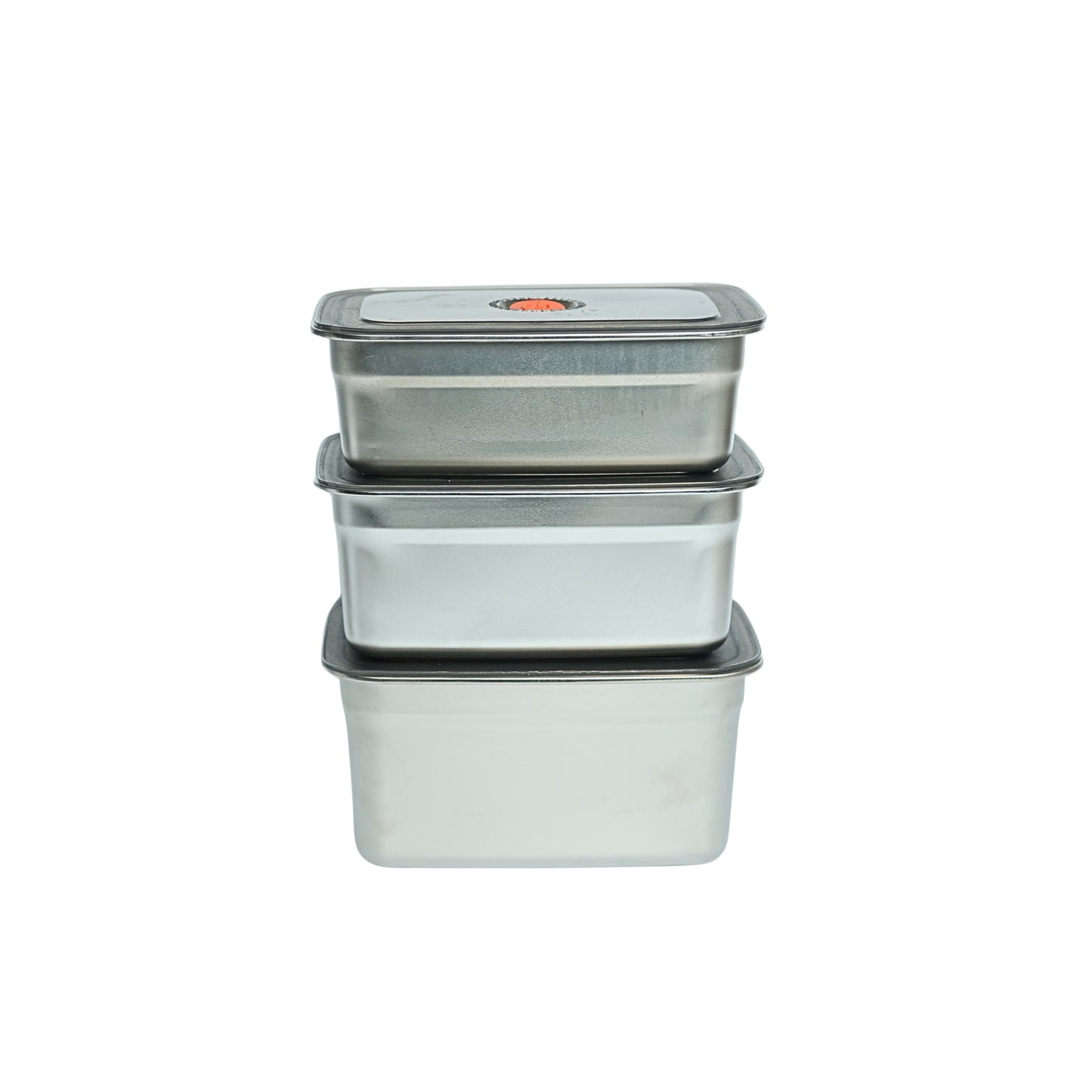 Rectangular Stainless Steel Food Container Set / 3PCS