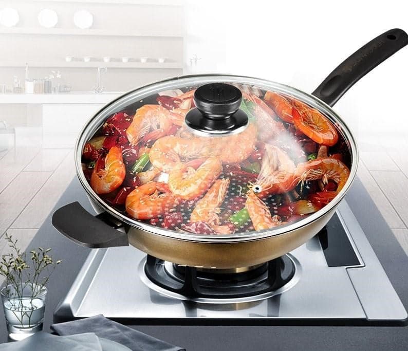 dollar store-Casserole Sauce Pot Glass Lid 24 cm-Classic Homeware & Gifts