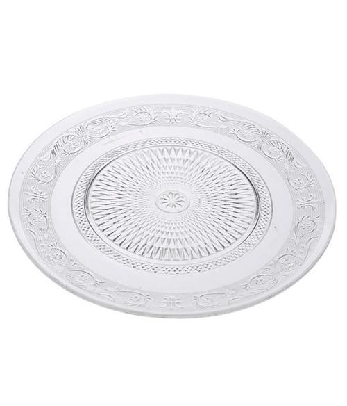 dollar store-Dinnerware Glass Plate 13 inch 33 cm-Classic Homeware & Gifts