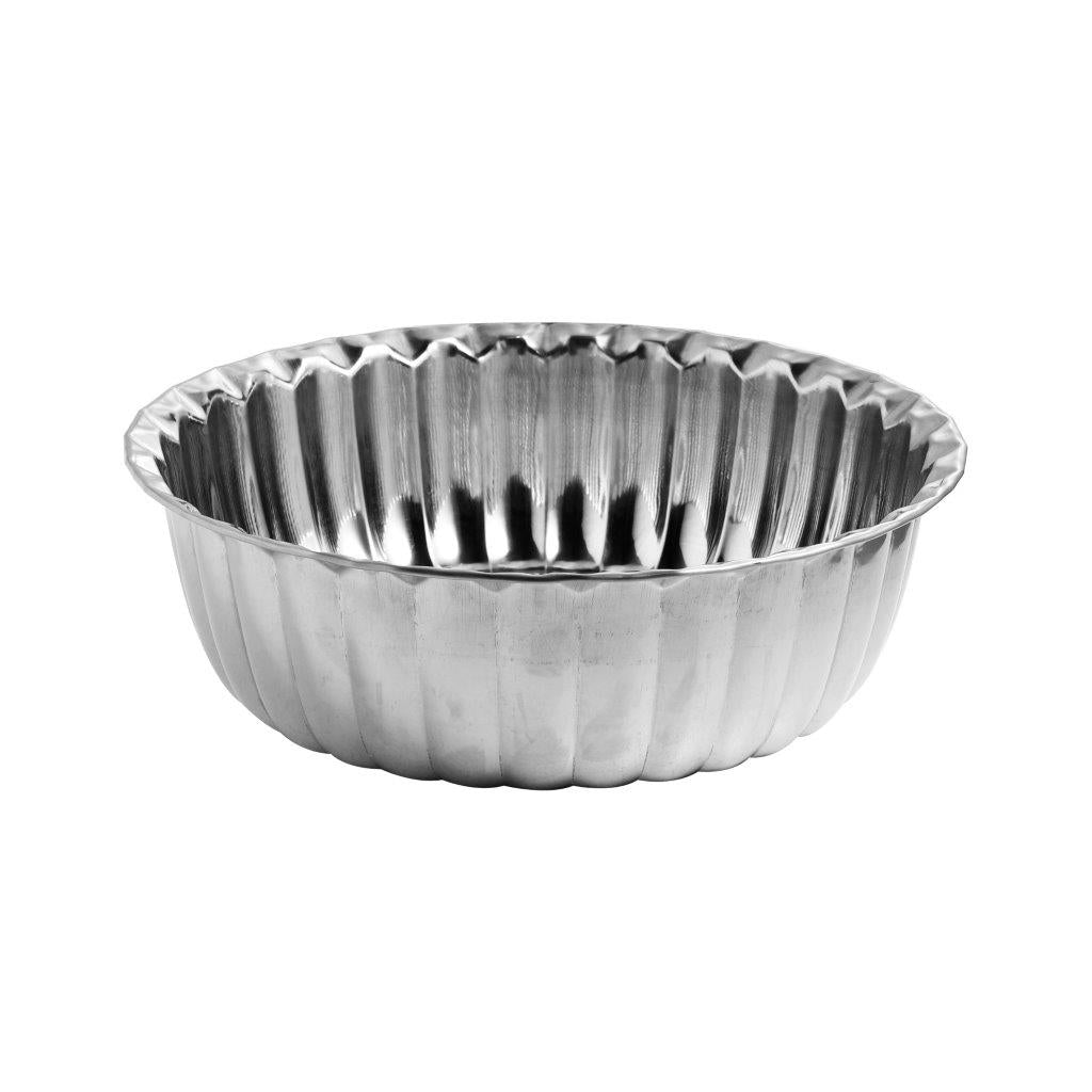 dollar store-Stainless Steel Decor Serving Bowl Silver 26 cm-Classic Homeware & Gifts