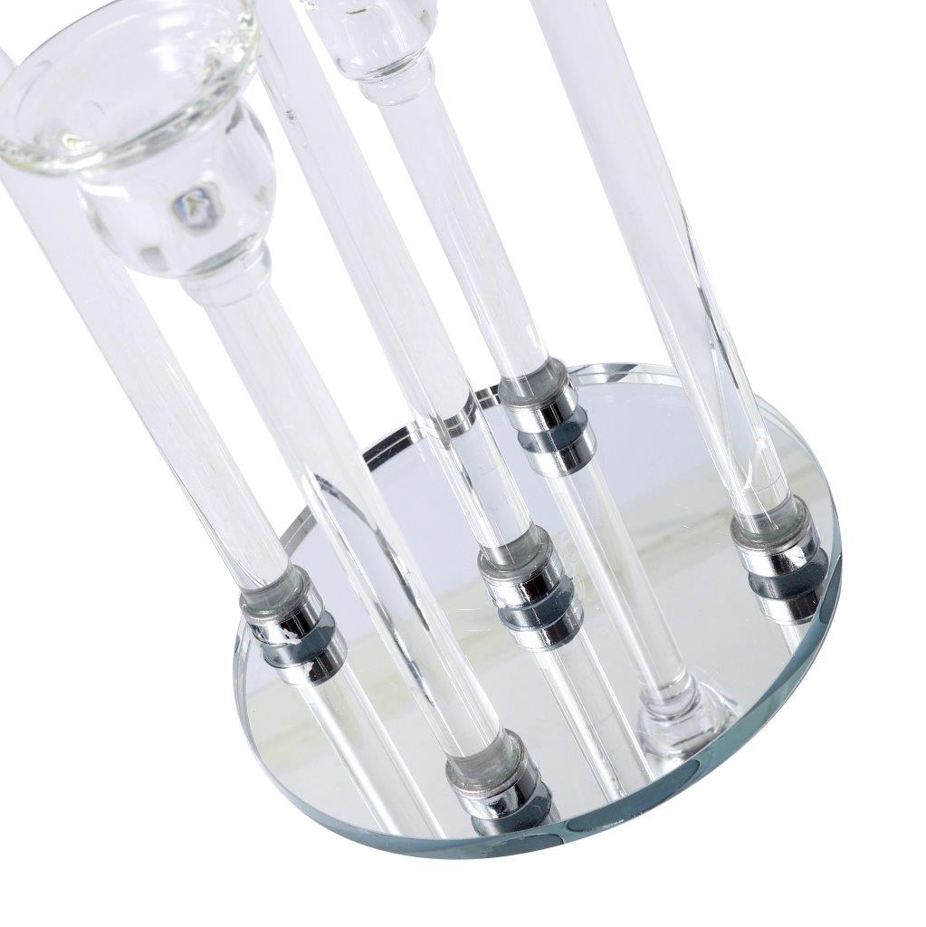 Home Decor Crystal Decor Table Top Candleholder 5 Arms 37 cm