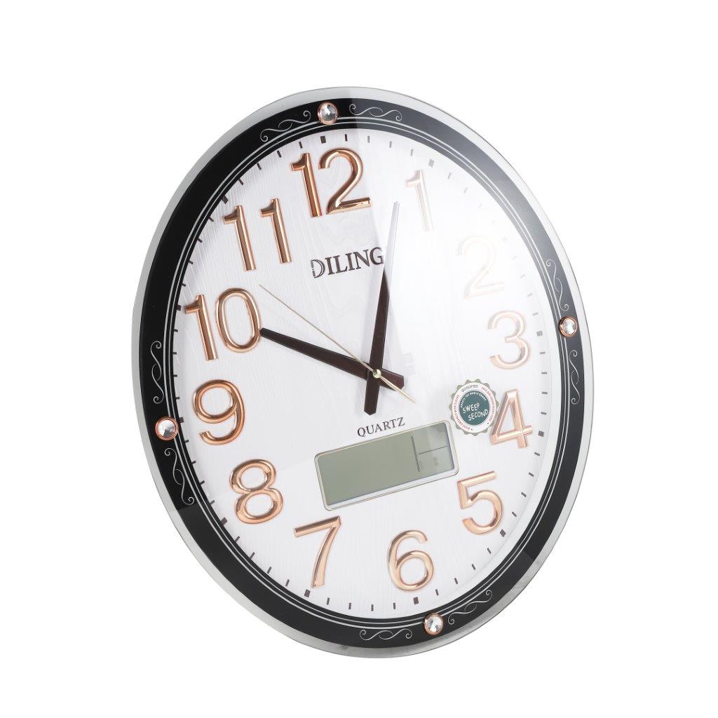 Home Decor Analog Oval Antique Wall Clock 43*49 cm