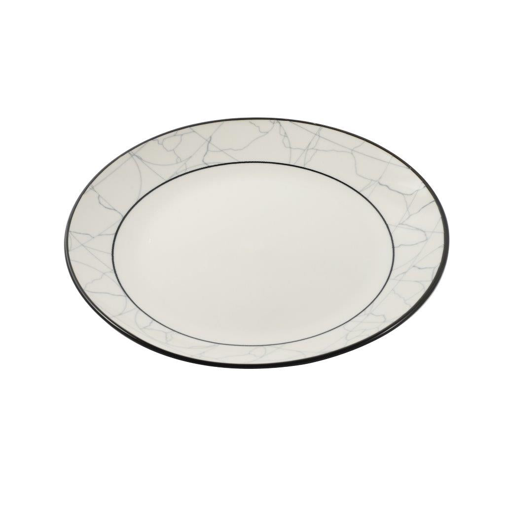 Abstract Print Ceramic Tableware Round Serving Dinner Plate 7.5 cm
