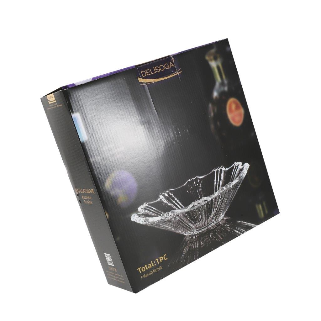 Crystal Cut Glass Fruit and Salad Pasta Serving Bowl 32*9 cm