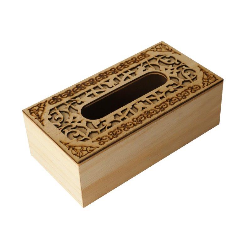 Premium Quality Abstract Design MDF Rectangular Tissue Box Napkin Holder