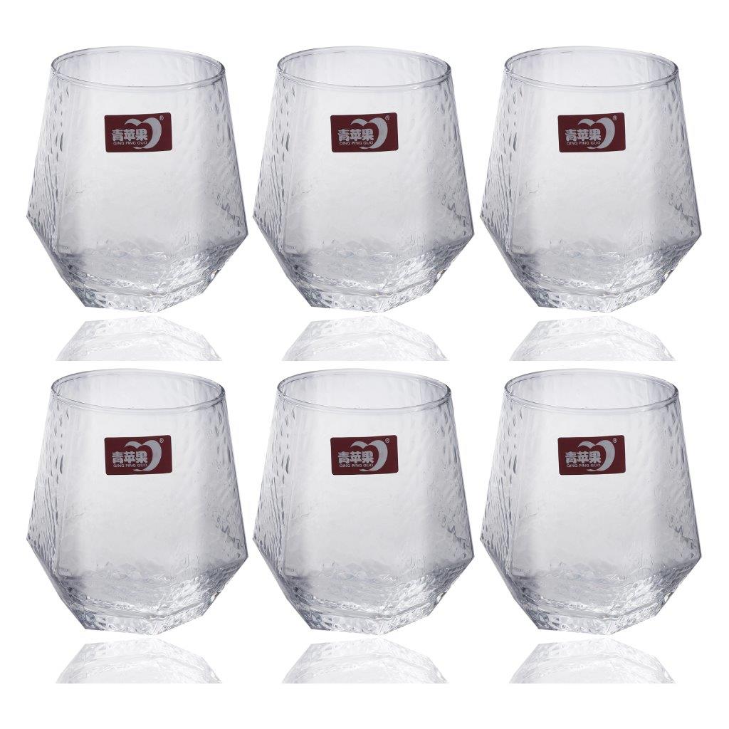 Drinking Glass Tumblers Set of 6 Pcs 310 ml