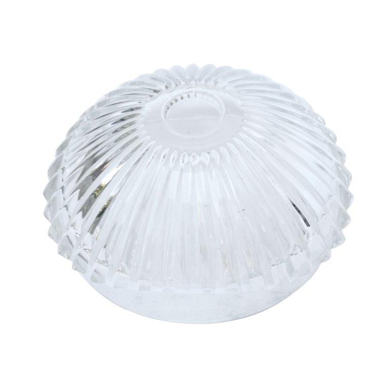 Crystal Glass Round Sugar Bowl Candy Jar with Lid