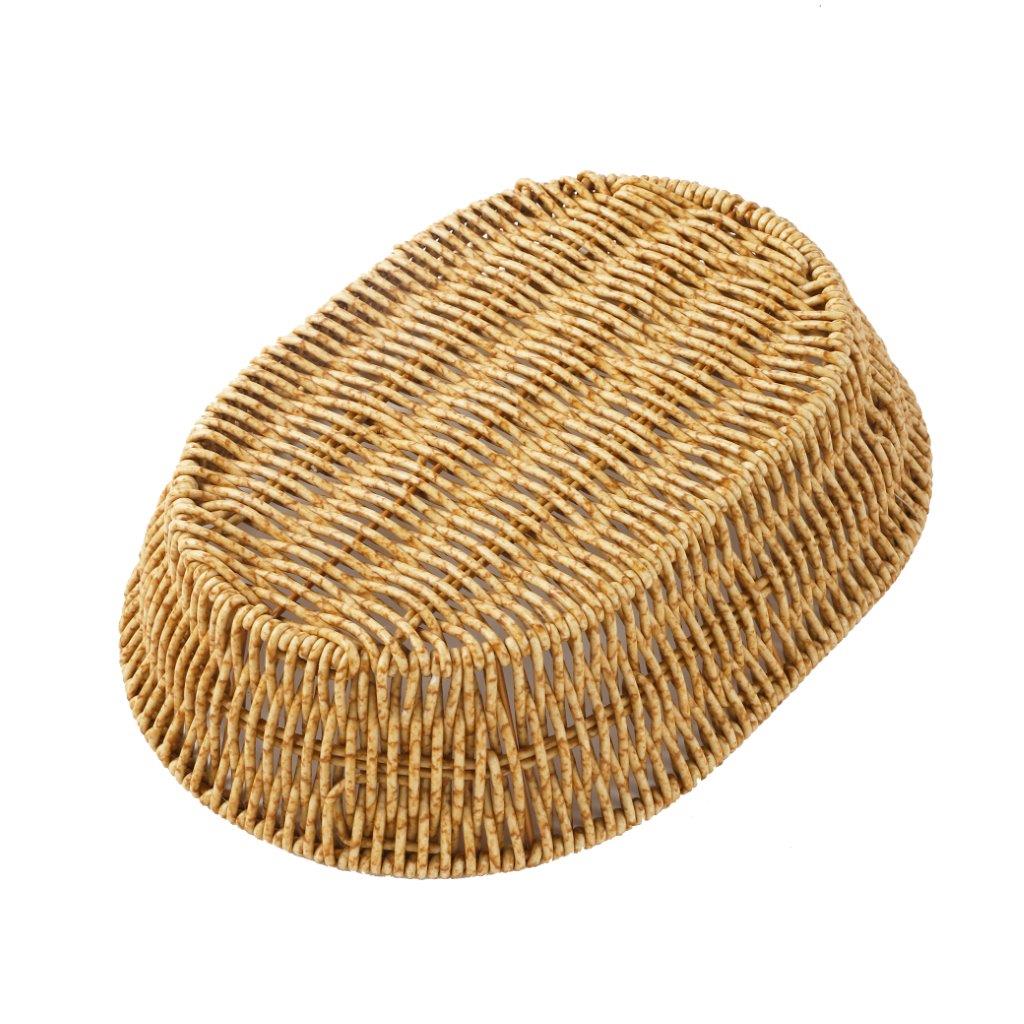 Handmade Wicker Basket Rattan Fruit Basket 28.5*20*8