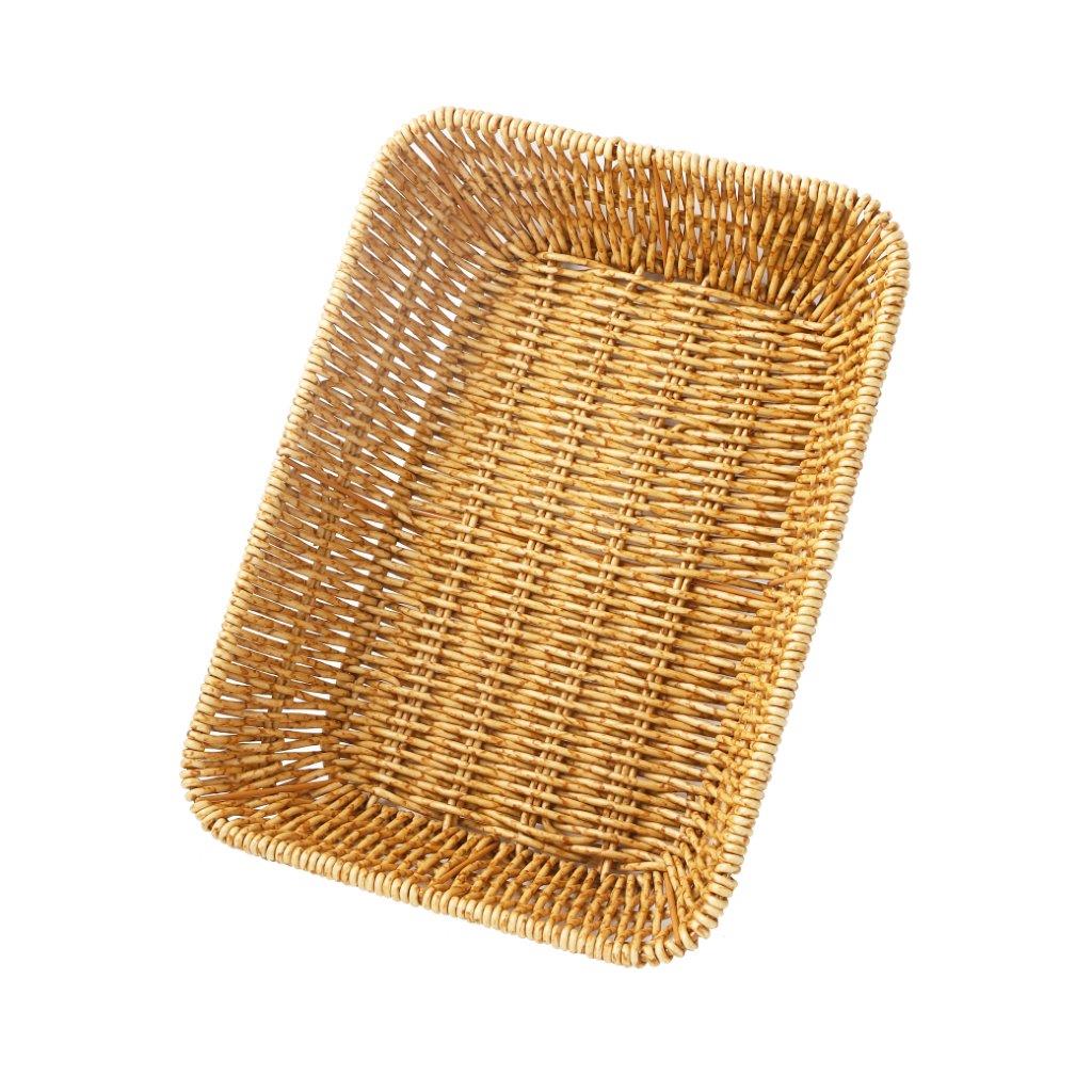 Handmade Wicker Basket Rattan Fruit Basket 28*20.5*7