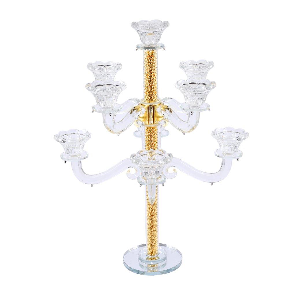 Home Decor Crystal Decor Table Top Candleholder 9 Arms 45 cm