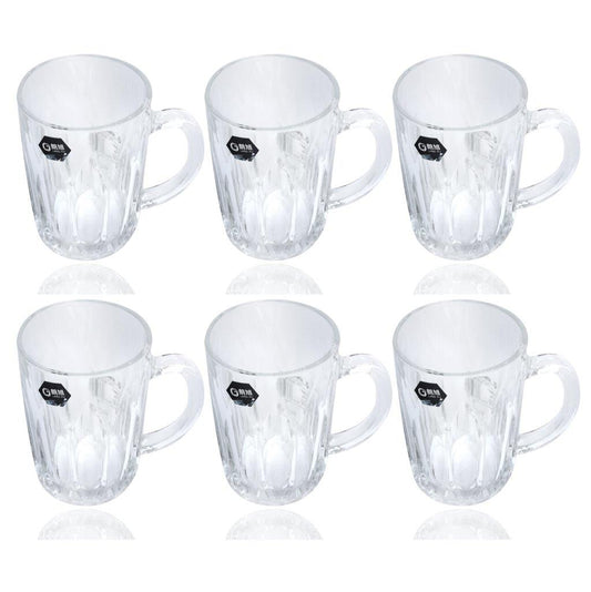 Premium Lead Free Glass Tea Cup Set of 6 pcs 250 ml