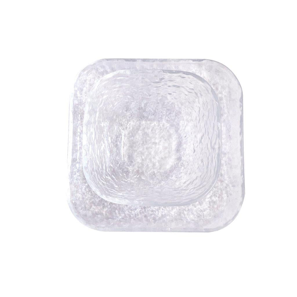 Crystal Glass Ice Cream and Dessert Bowl and Plate Set of 12 Pcs 10.5*5.2/15 cm