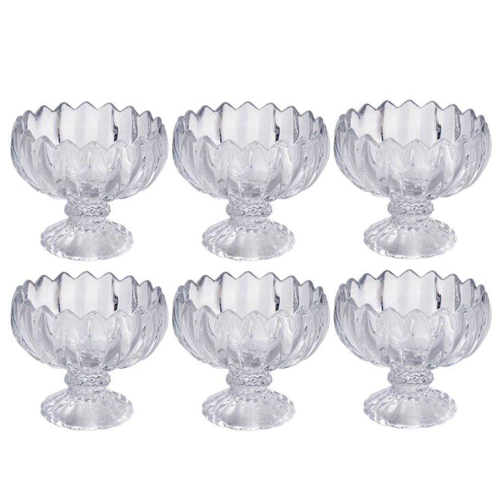 Ice Cream and Dessert Bowl Set of 6 Pcs - 120 ml - Classic Homeware & Gifts