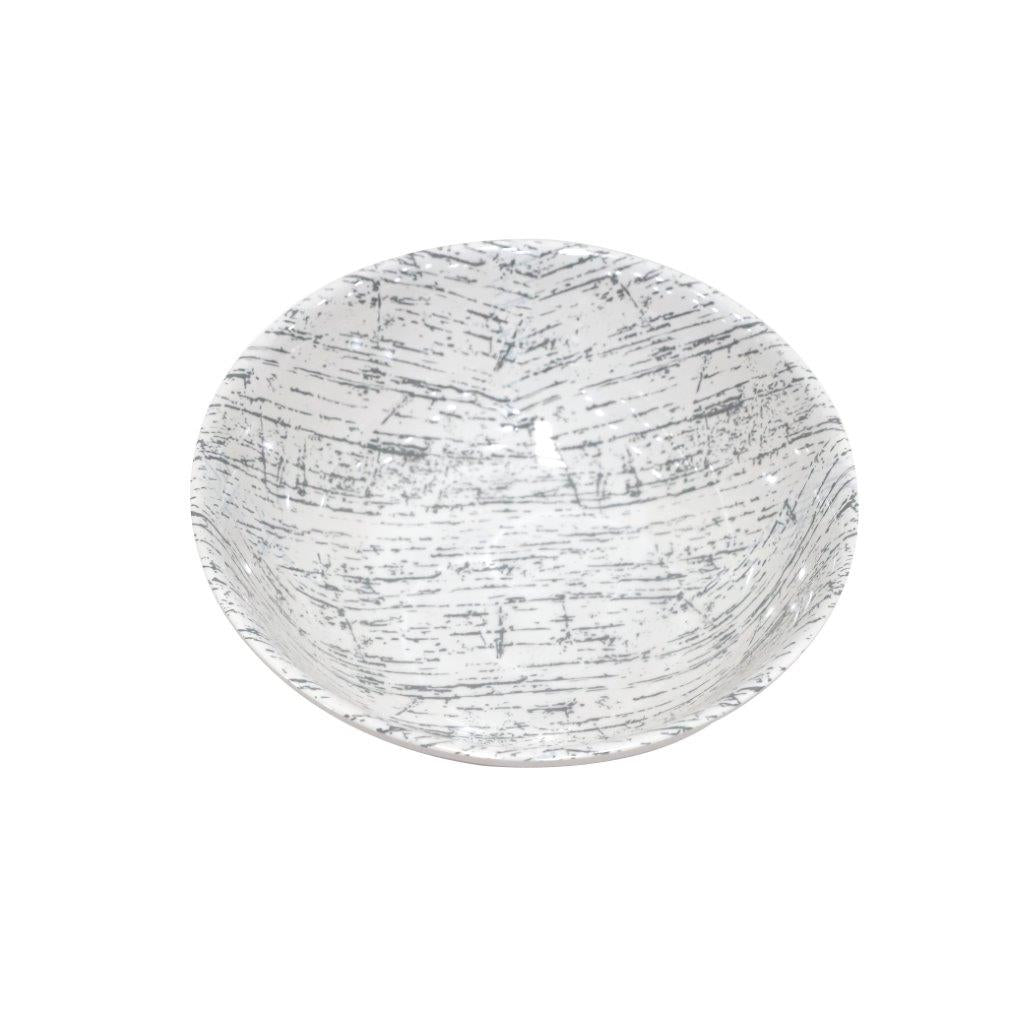 وعاء تقديم من الميلامين، وعاء حساء، أبيض سادة، مقاس 8 بوصات