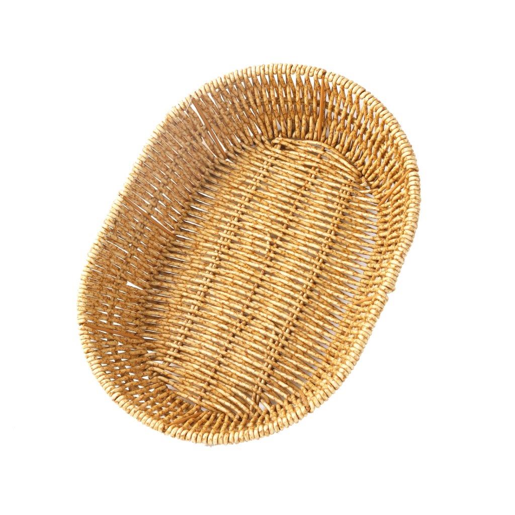 Handmade Wicker Basket Rattan Fruit Basket 28.5*20*8