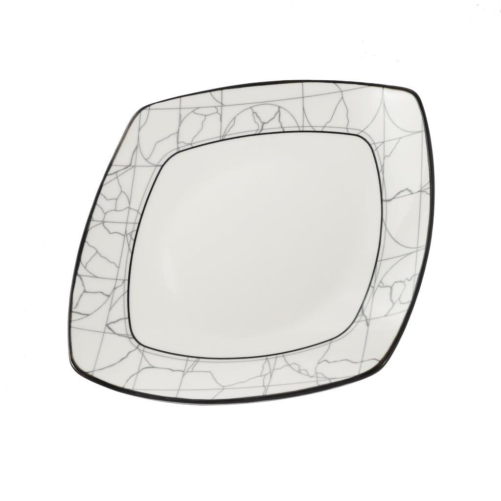 Abstract Print Ceramic Tableware Round Serving Dish Plate 9.5 cm