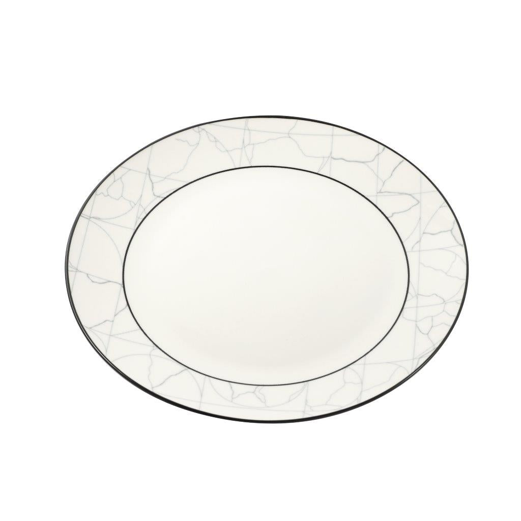 Abstract Print Ceramic Tableware Round Serving Dinner Plate 9 cm
