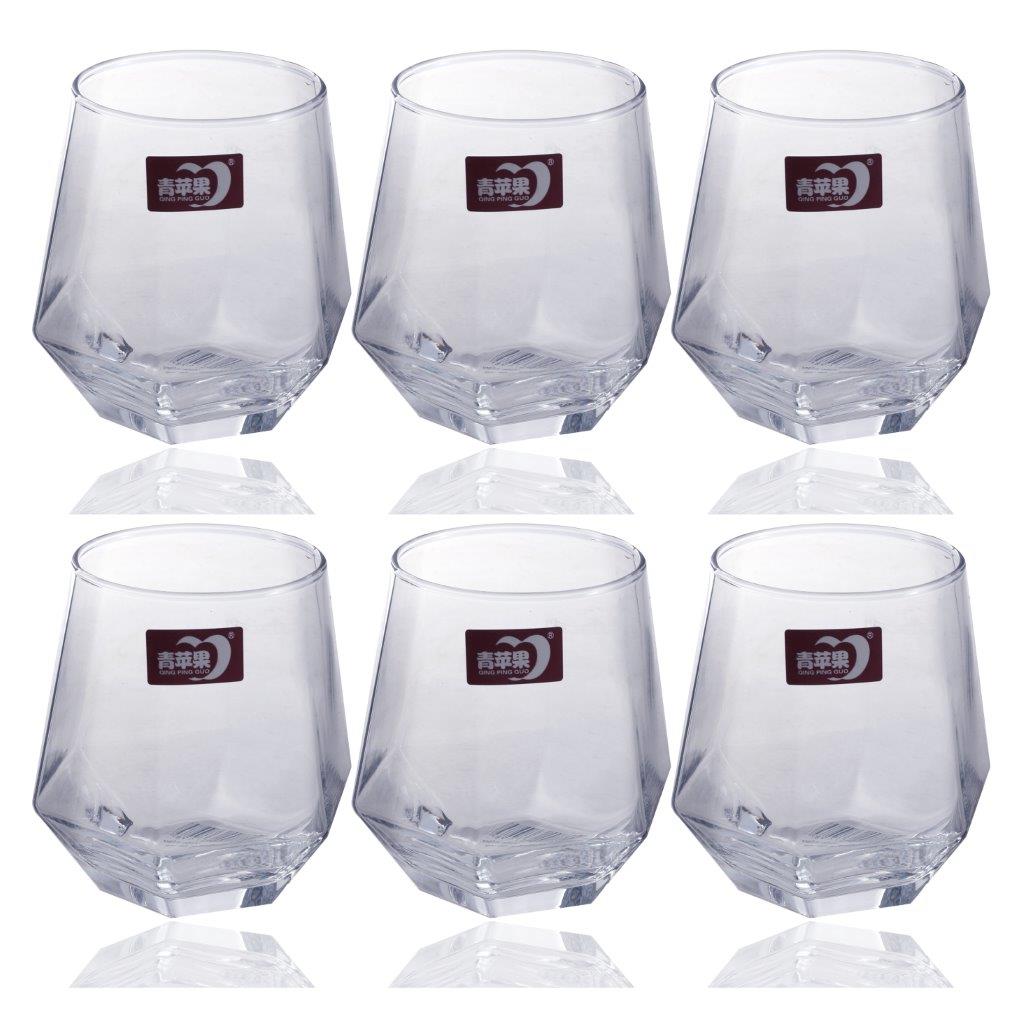Drinking Glass Tumblers Set of 6 Pcs 310 ml