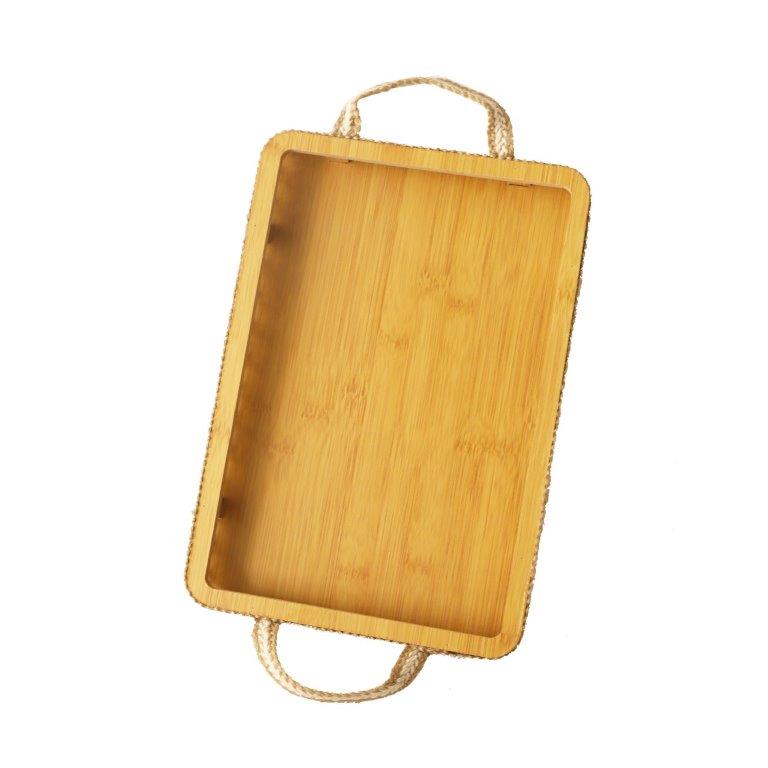 Abstract Deco Food Tray MDF Rectangle Serving Tray Set of 2 Pcs