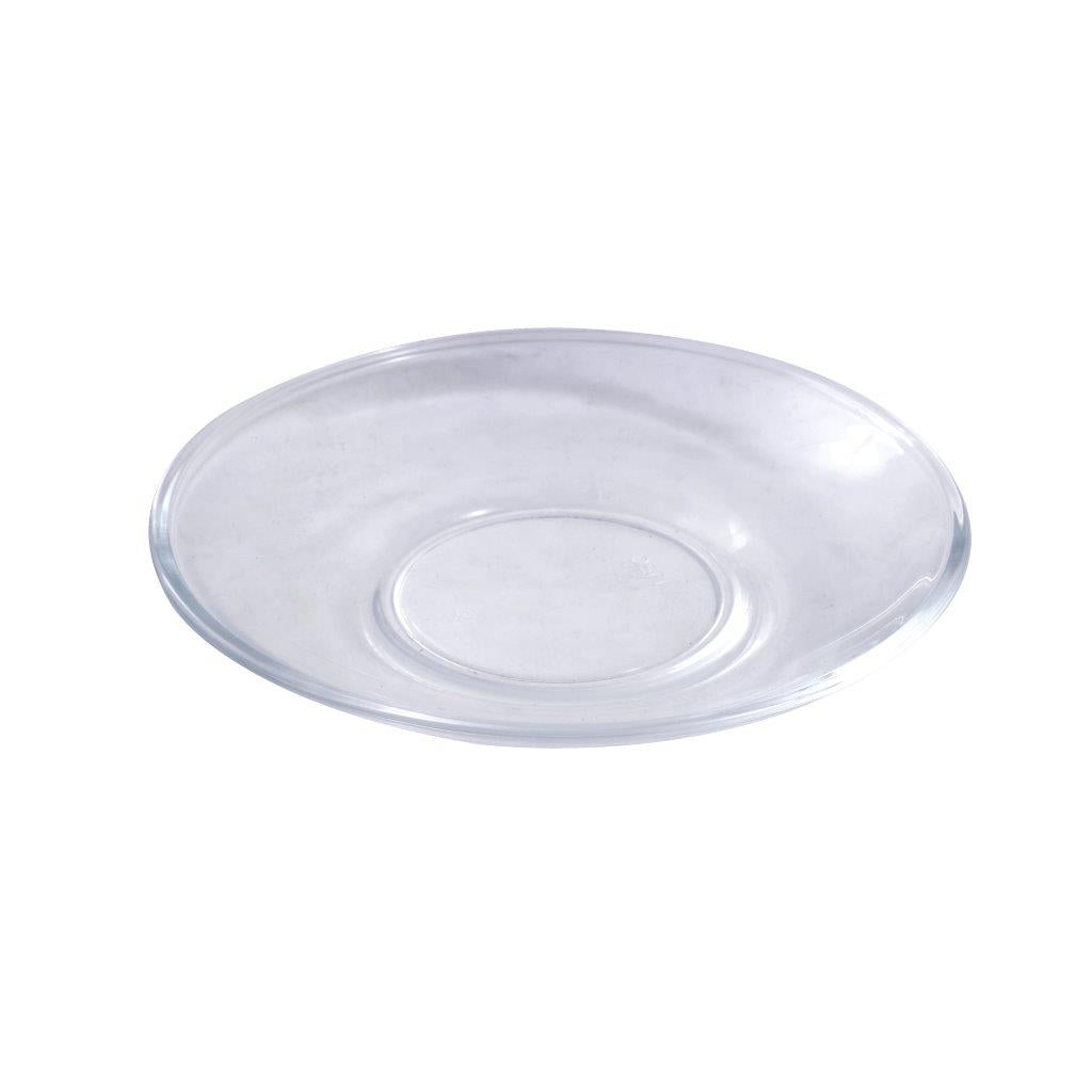 Glass Treo Mug Style Tea Cup with Saucer Set of 6 210 ml