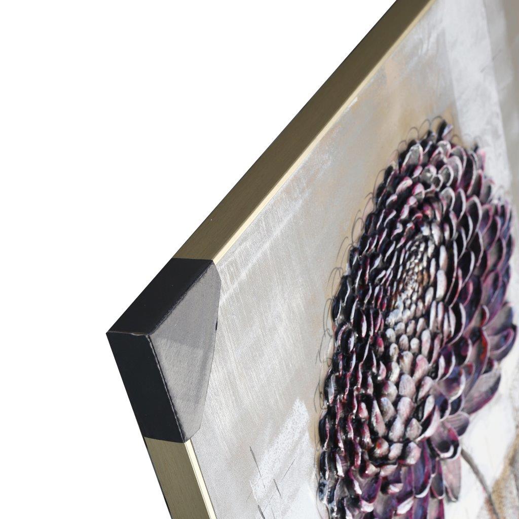 Home Decor Portrait Canvas Wall Art Abstract Burgundy Tree Oil Painting PVC Frame 80*80*3.5 cm