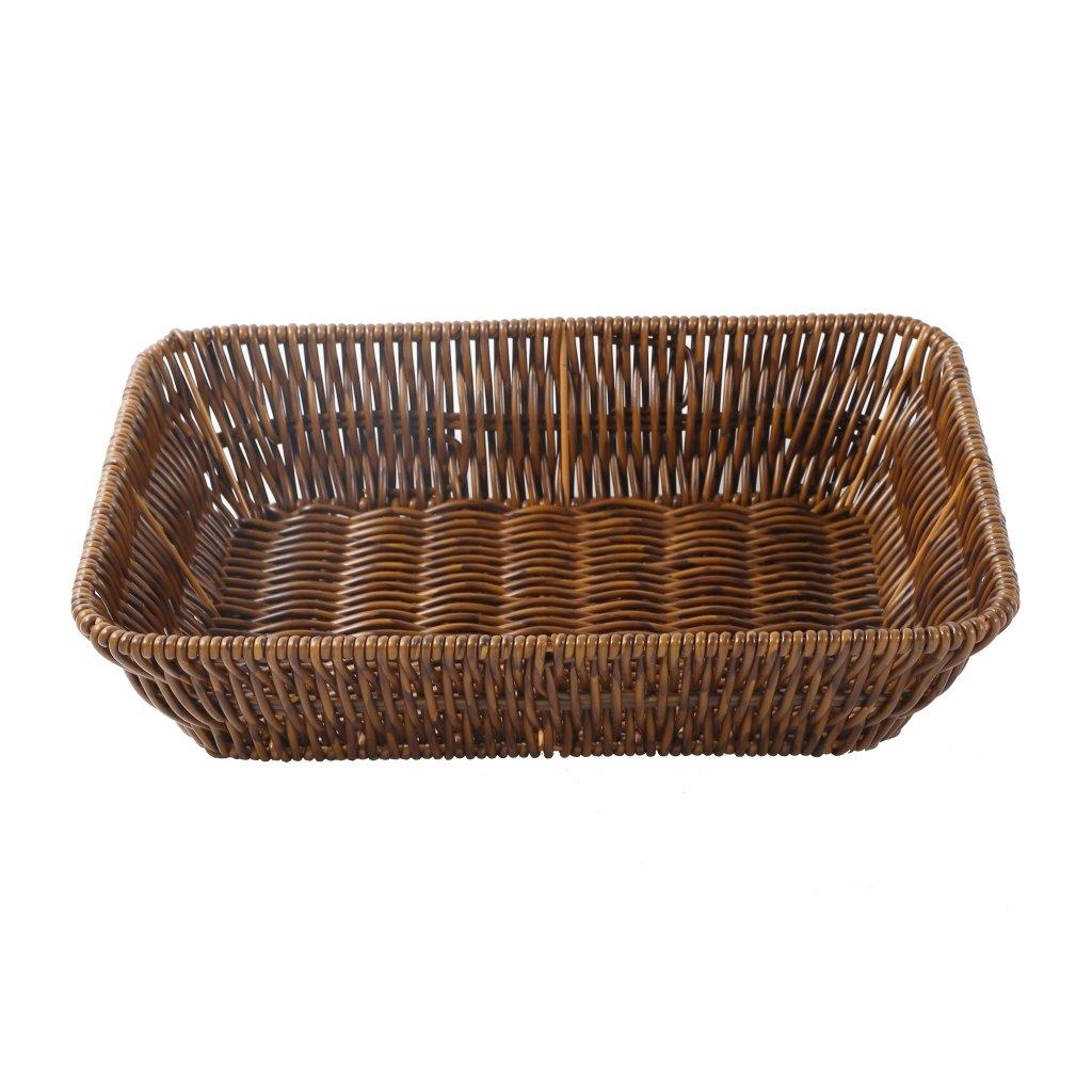 Handmade Wicker Basket Rattan Fruit Basket 28*20.5*7