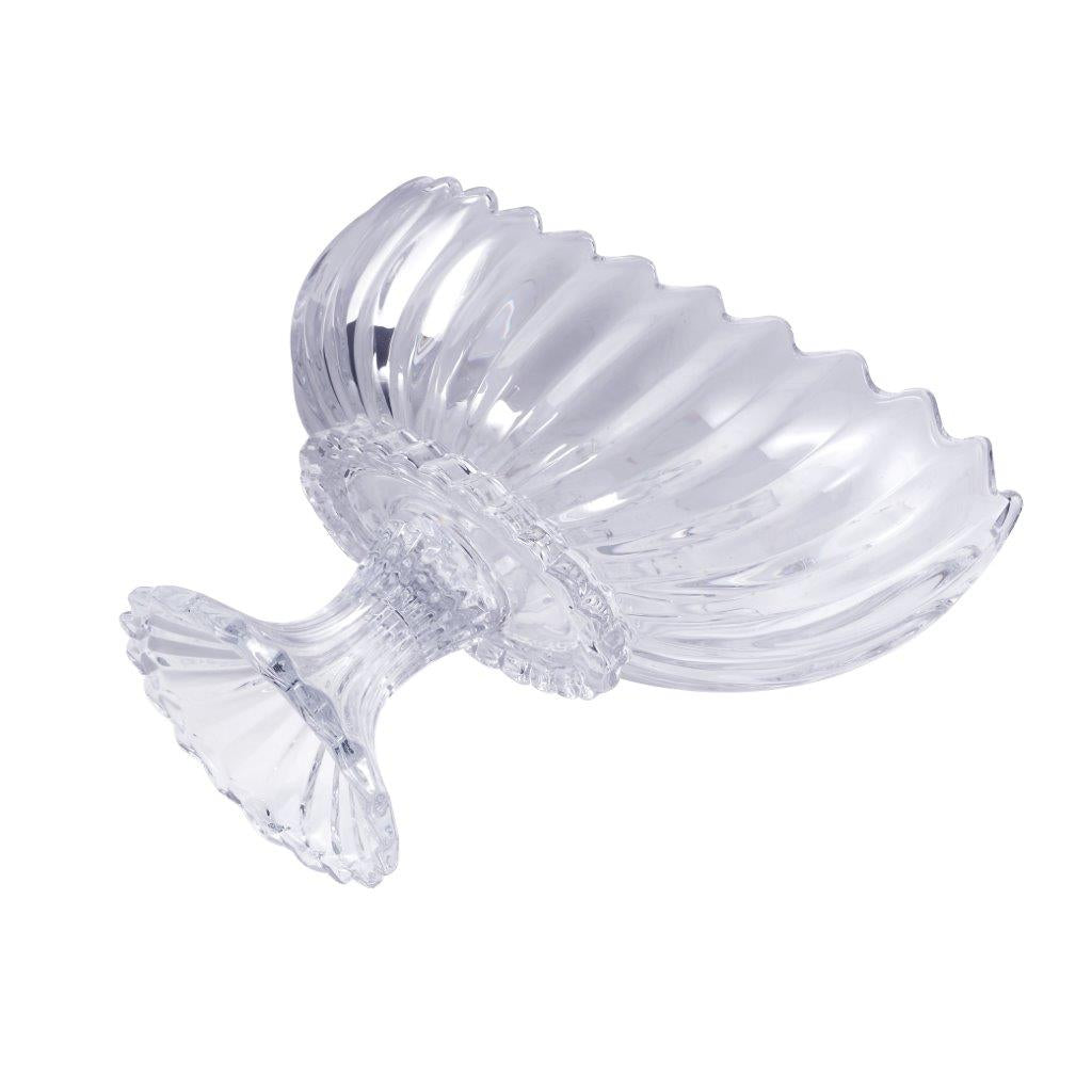 Crystal Glass Round Footed Fruit Bowl 28*14*20 cm