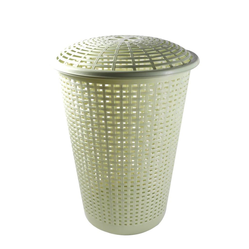 Multipurpose Plastic Laundry Hamper Basket with Lid 45*60 cm