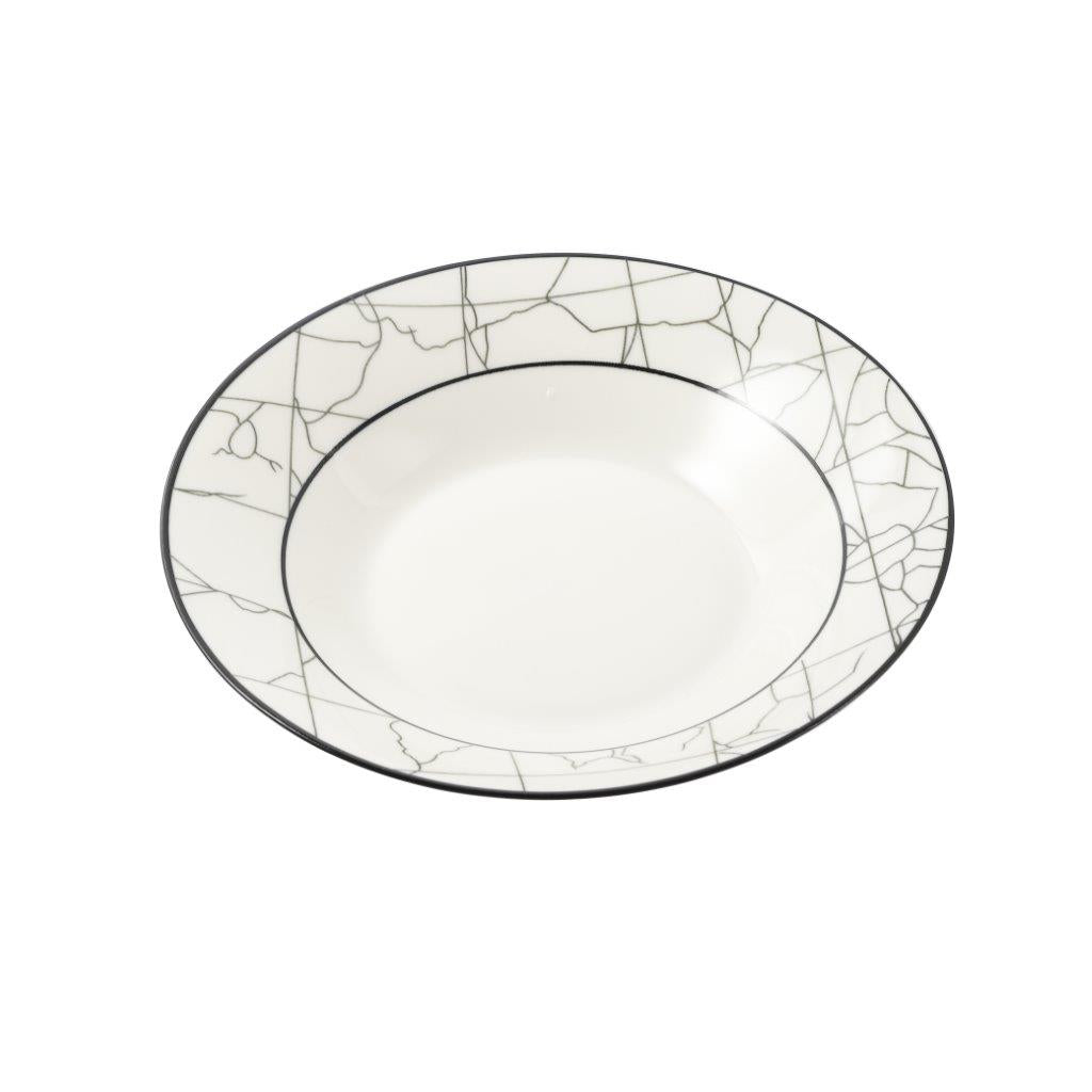 Abstract Print Ceramic Tableware Round Serving Dish Plate 9 cm