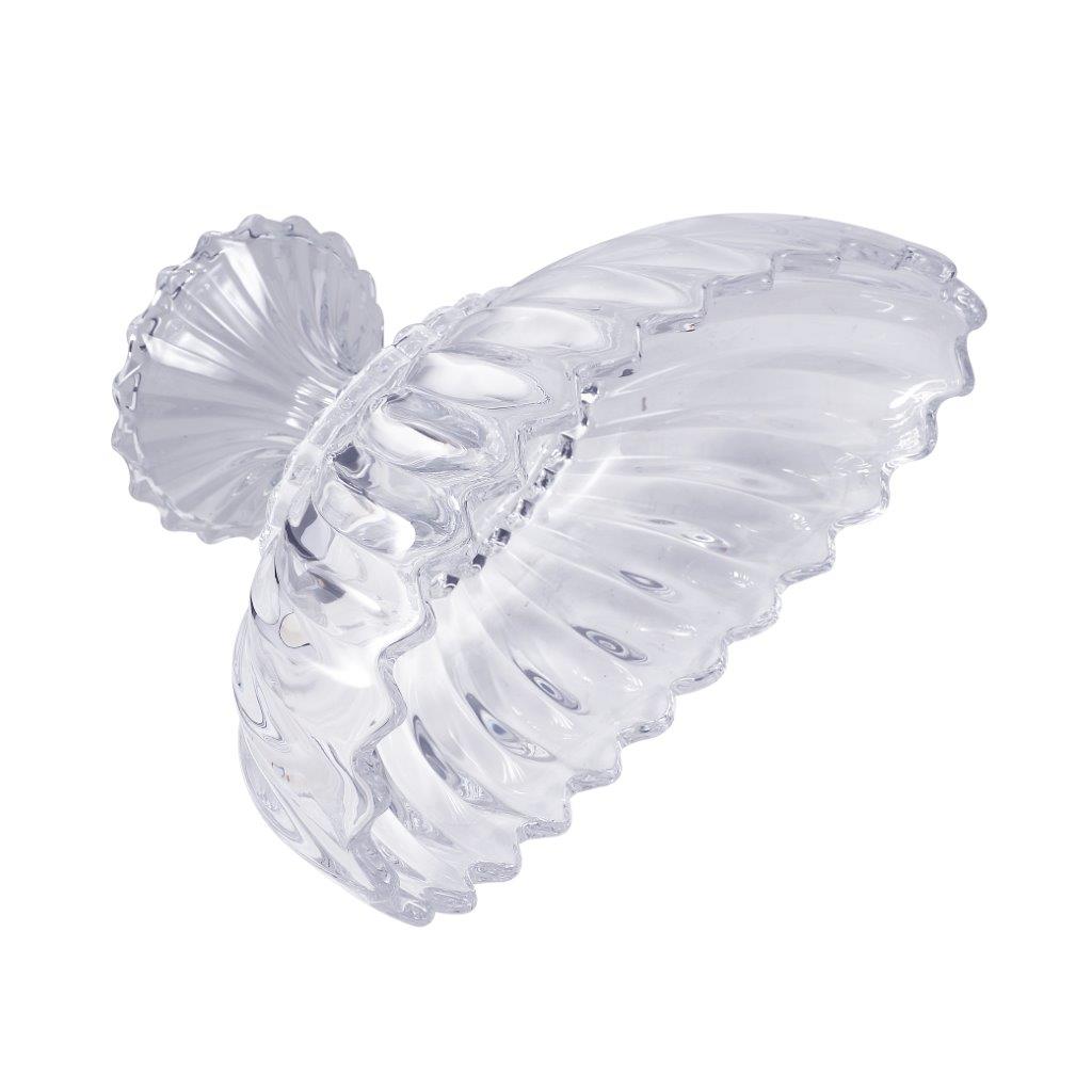 Crystal Glass Round Footed Fruit Bowl 28*14*20 cm