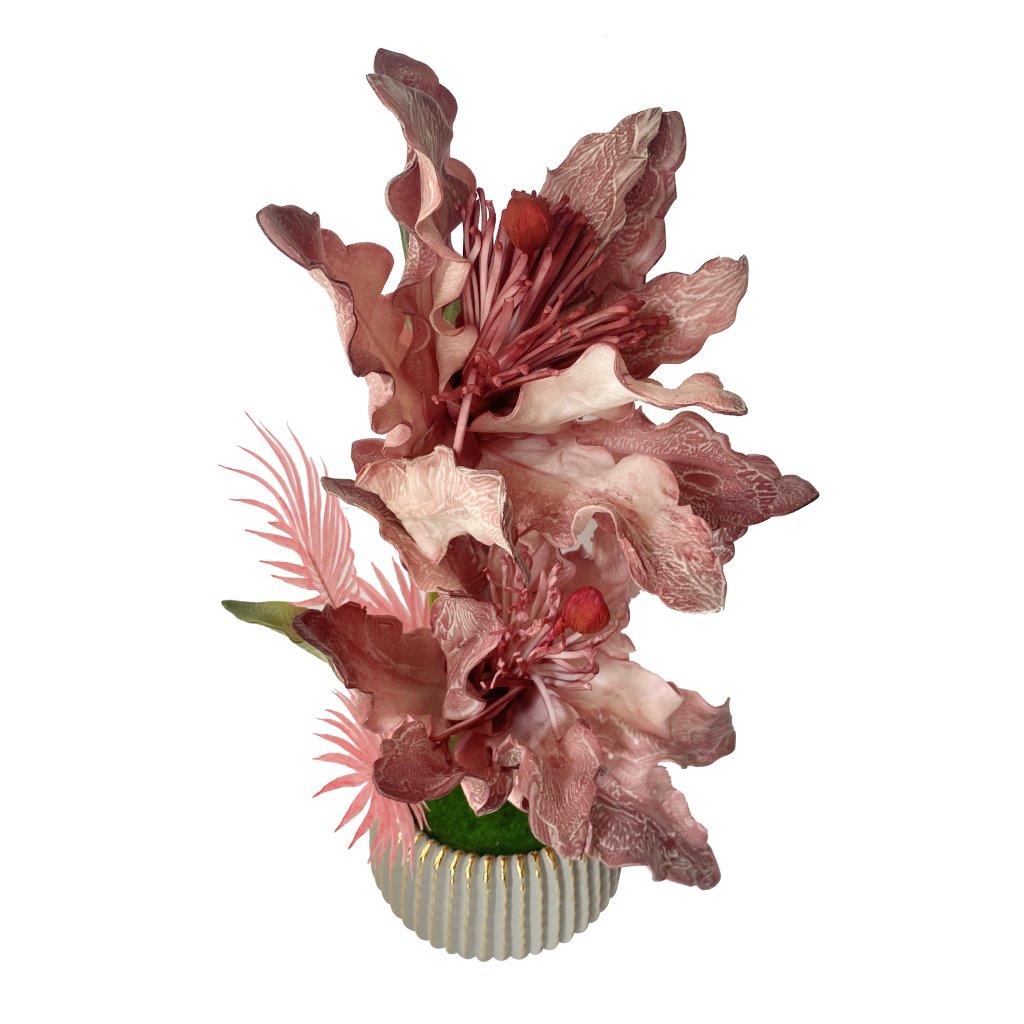 Realistic Touch Artificial Plant Flower Pot Home Interior Deco 42 cm