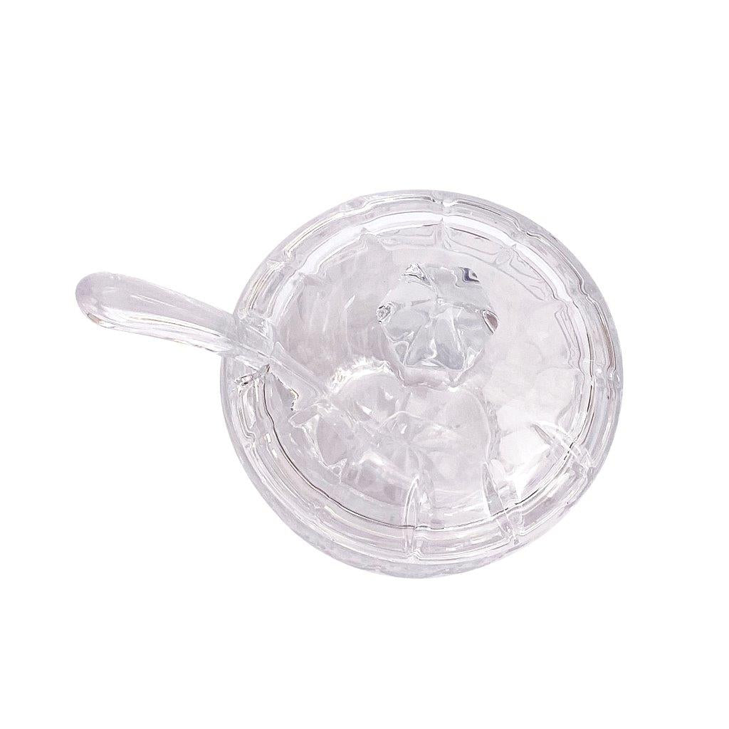 Glass Sugar Pot Condiment Seasoning Jar 8.5*11.5 cm