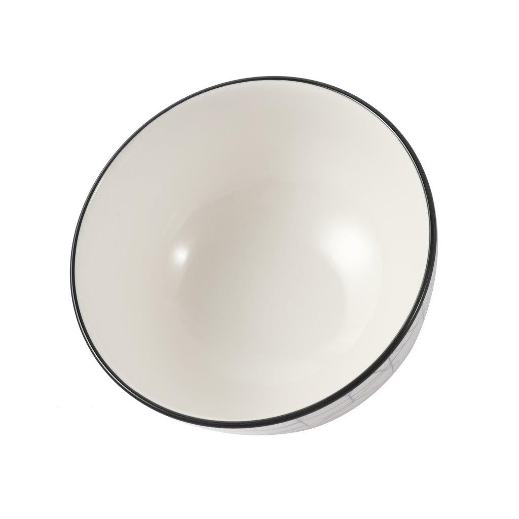 Abstract Print Ceramic Tableware Round Serving Dish Bowl 4.5 cm