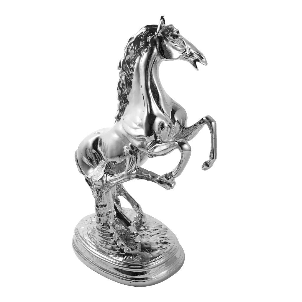 Silver Sculpture Statue Resin Figurine Horse 30*15*44 cm