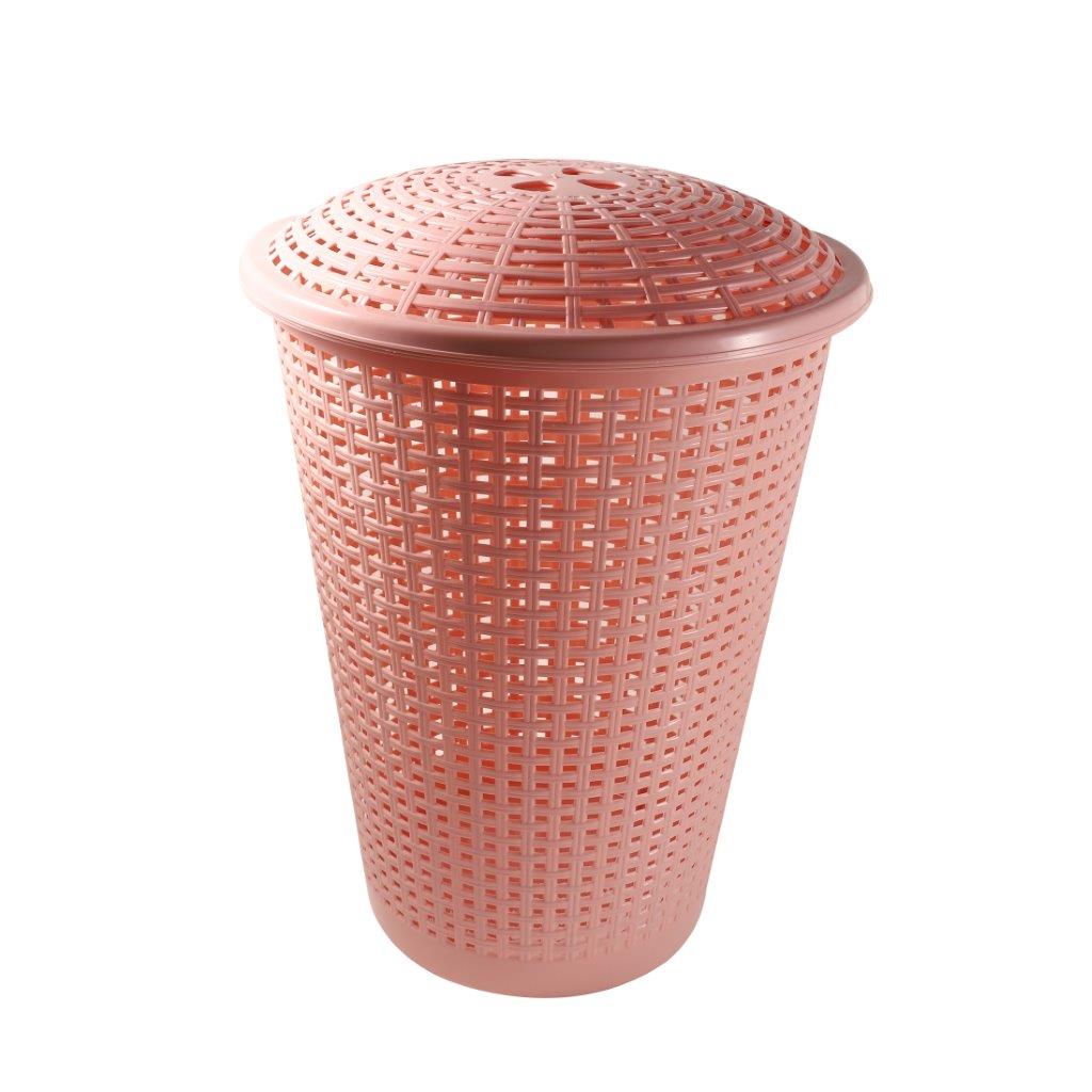 Multipurpose Plastic Laundry Hamper Basket with Lid 45*60 cm