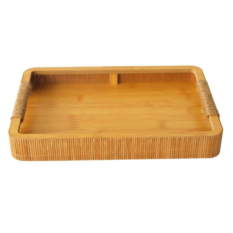 Abstract Deco Food Tray MDF Rectangle Serving Tray Set of 2 Pcs