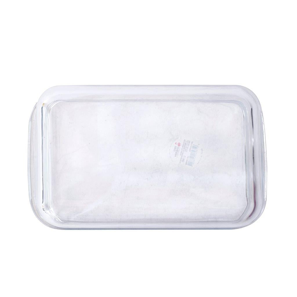 Heat Resistant Rectangle Glass Baking Dish Set of 3 Pcs 3+2.2+1L