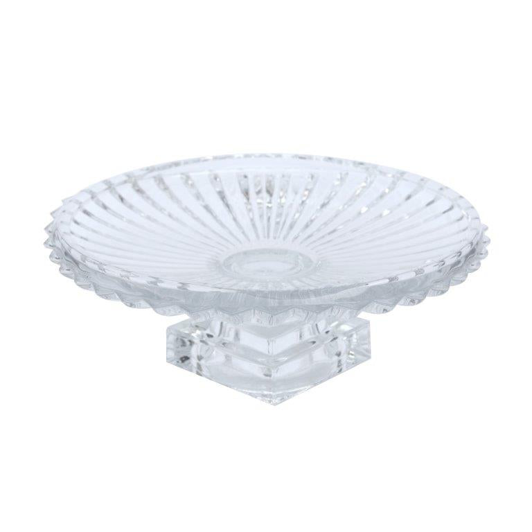 Crystal Glass Round Footed Cake Stand