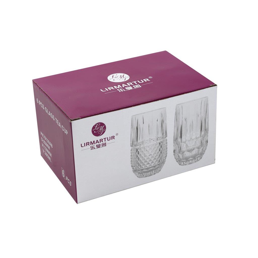 Drinking Highball Glass Tumblers Set of 6 Pcs 350 ml