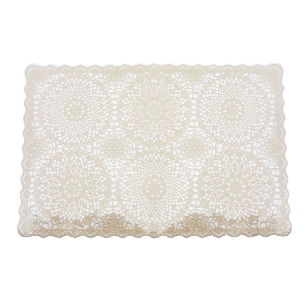 مفرش طاولة طعام بلاستيكي متعدد الألوان بنمط تجريدي مستطيل الشكل