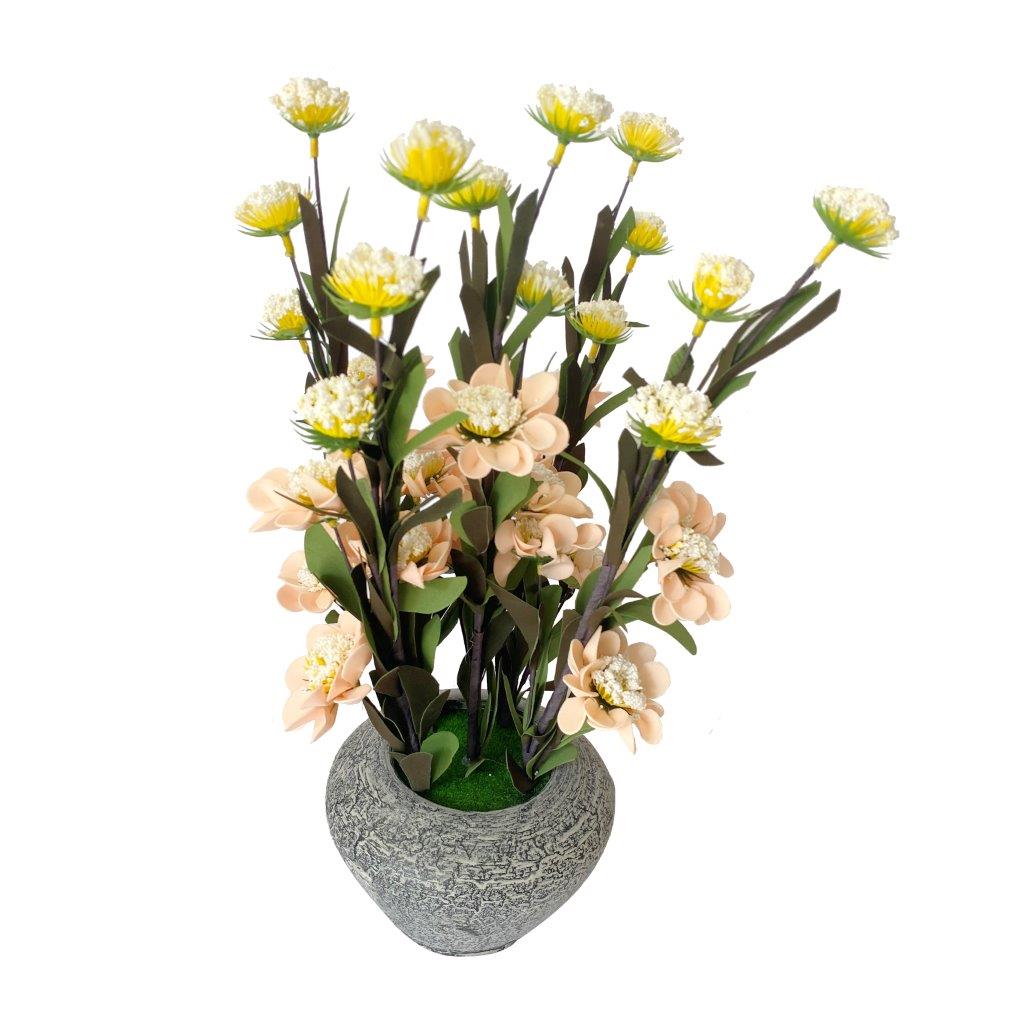 Realistic Touch Artificial Plant Flower Pot Home Interior Deco 42 cm