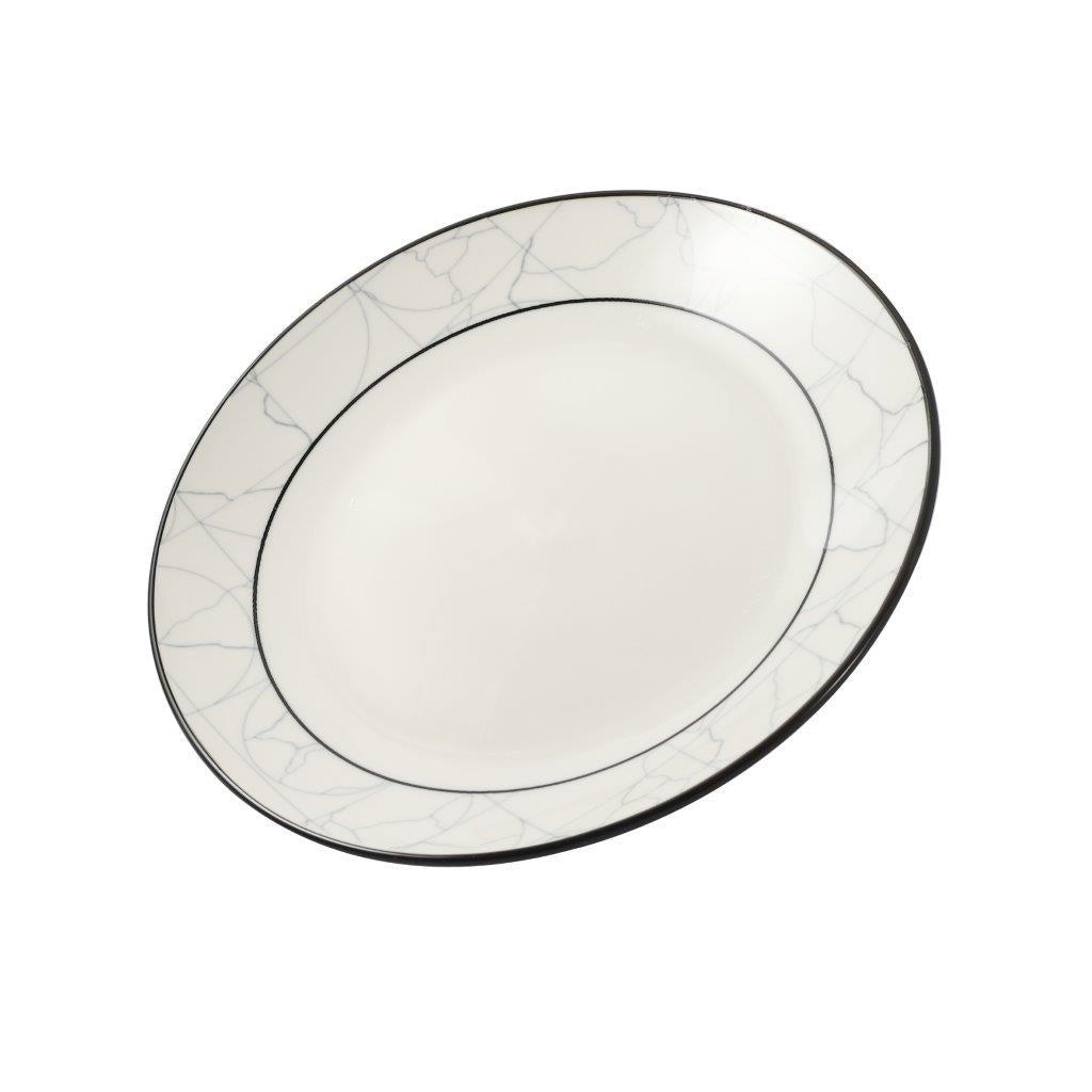 Abstract Print Ceramic Tableware Round Serving Dinner Plate 7.5 cm