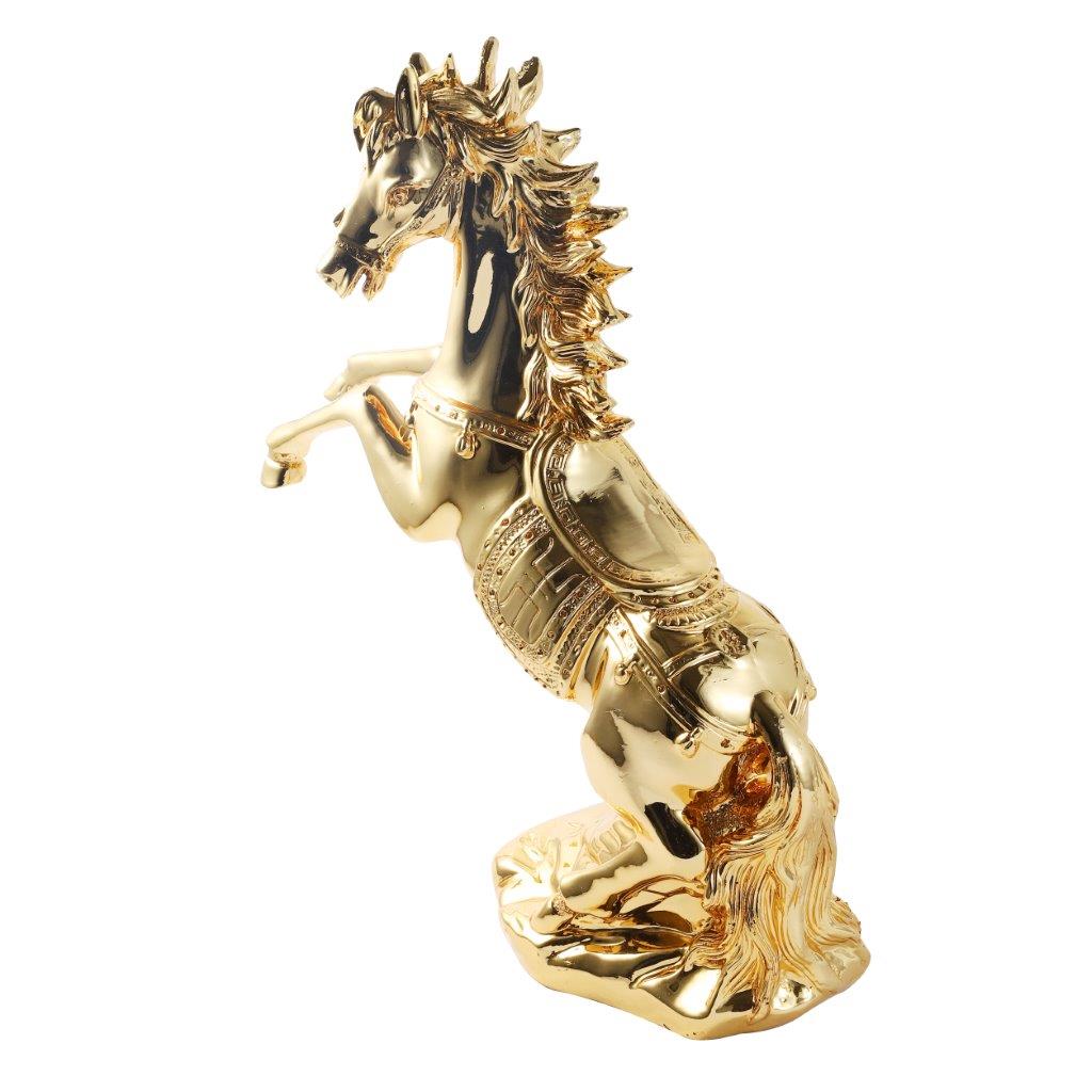Gold Sculpture Statue Resin Figurine Horse 34*15*44 cm