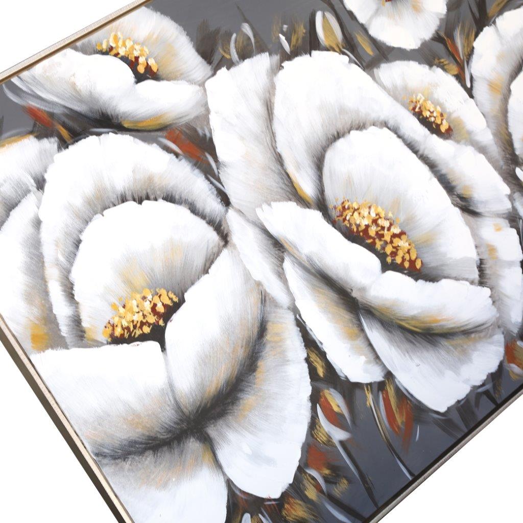 Home Decor Landscape Canvas Wall Art Abstract Orchid Blossom Oil Painting PVC Frame 80*120*3.5 cm