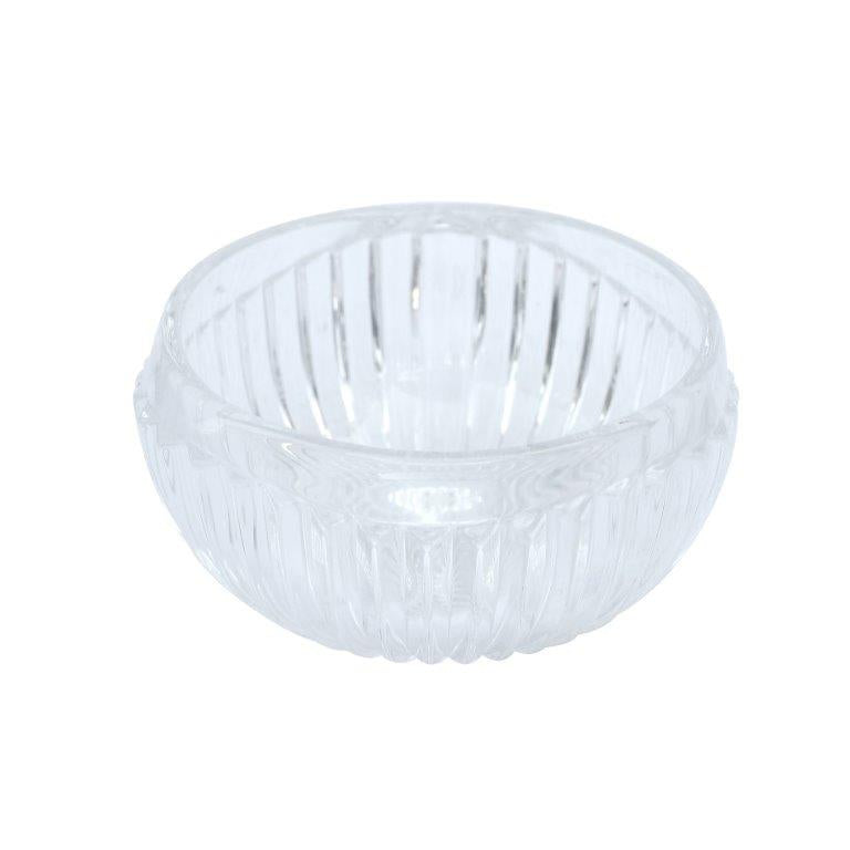Crystal Glass Round Sugar Bowl Candy Jar with Lid