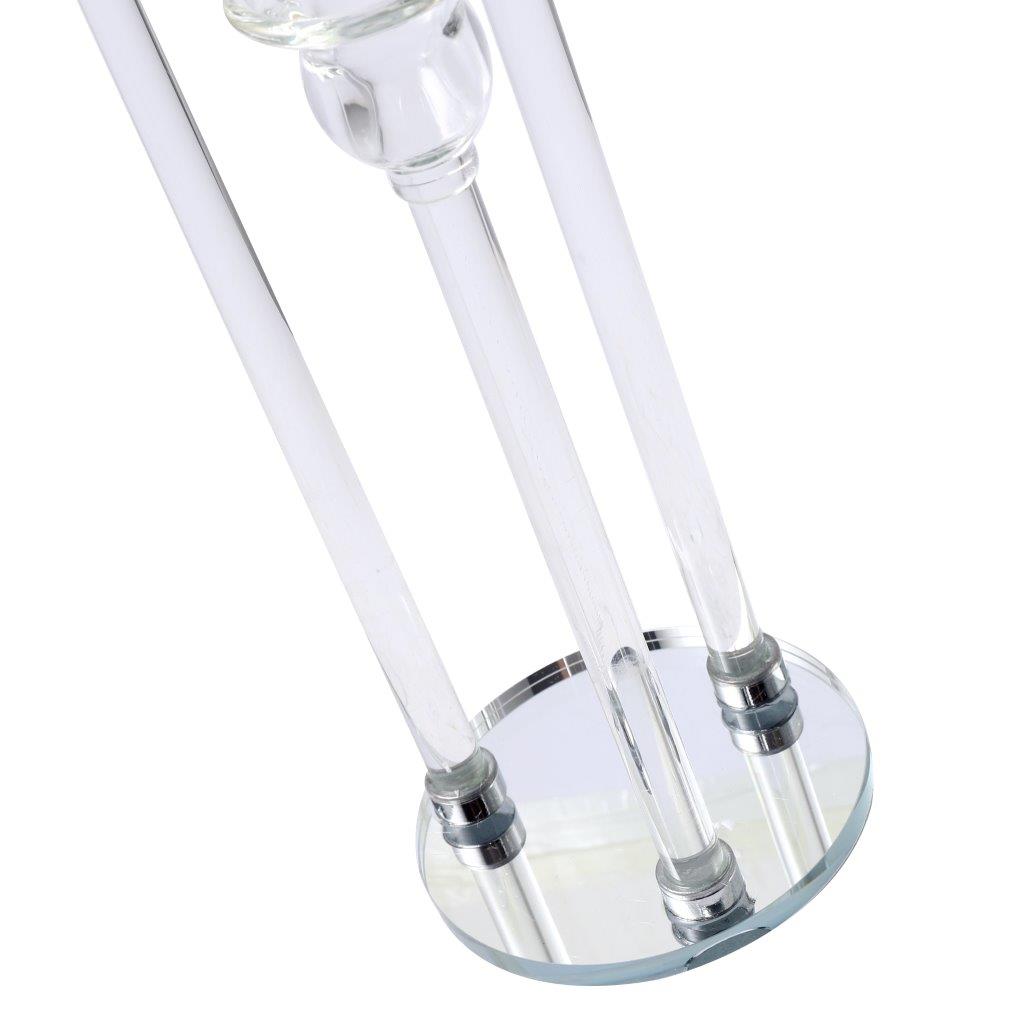 Home Decor Crystal Decor Table Top Candleholder 3 Arms 37 cm