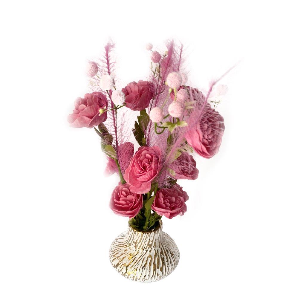 Realistic Touch Artificial Plant Flower Pot Home Interior Deco 42 cm