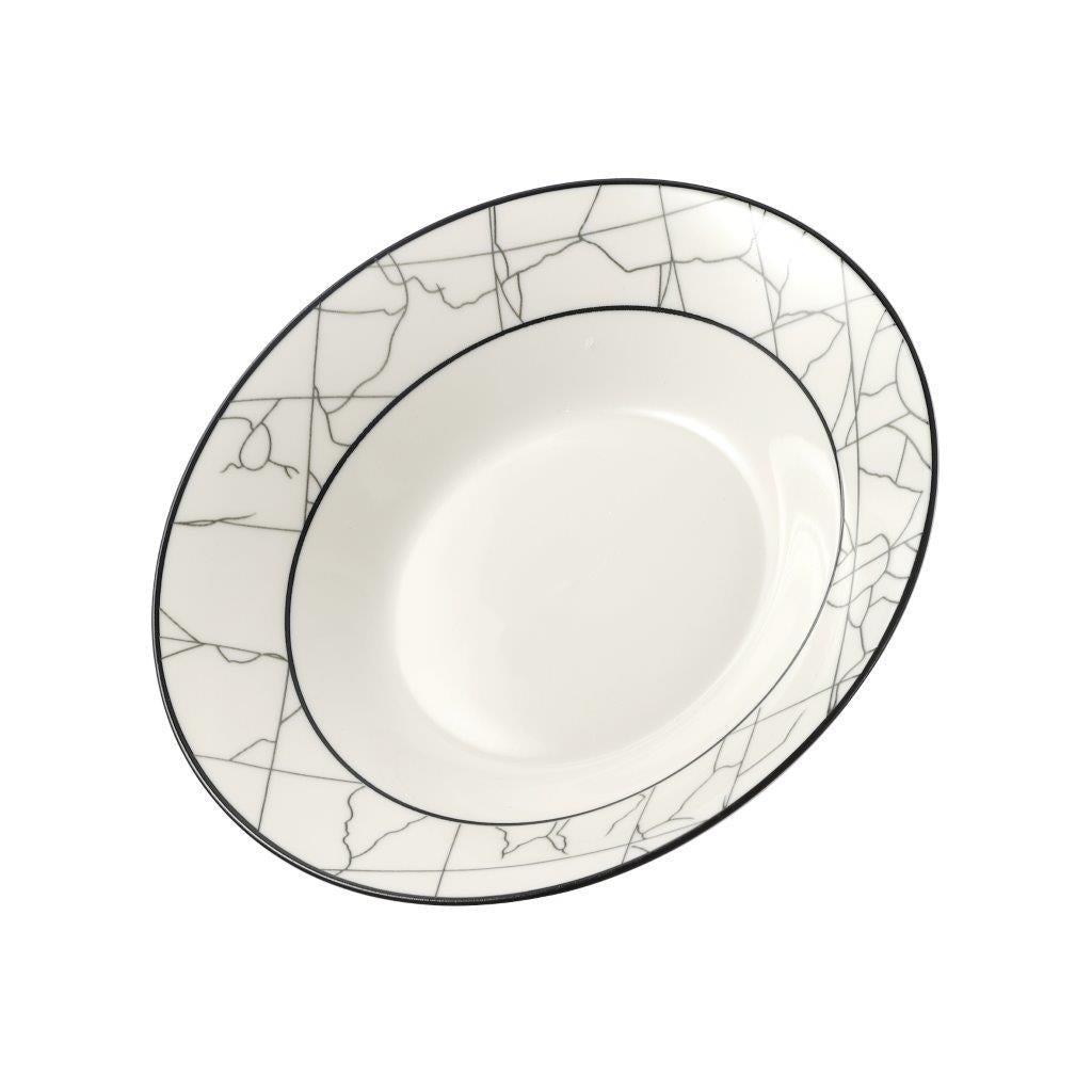Abstract Print Ceramic Tableware Round Serving Dish Plate 9 cm