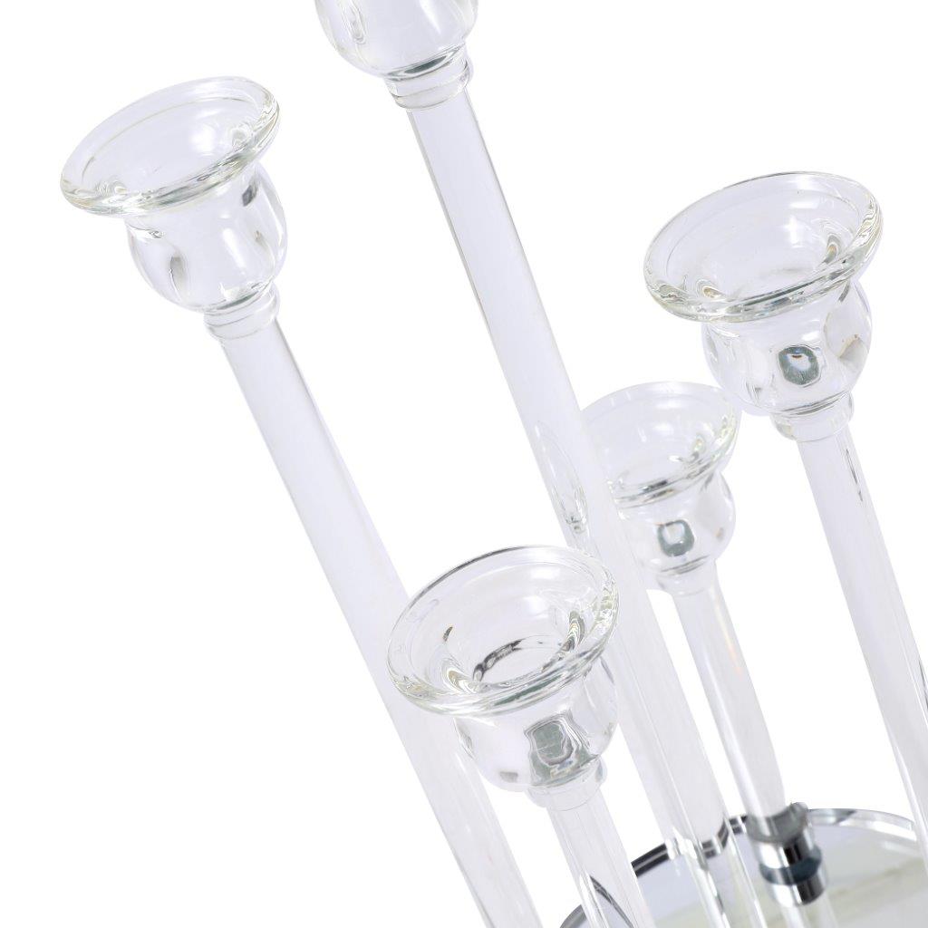 Home Decor Crystal Decor Table Top Candleholder 5 Arms 37 cm