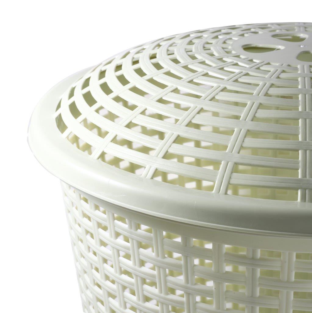 Multipurpose Plastic Laundry Hamper Basket with Lid 45*60 cm
